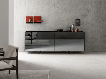 ATELIER - Mirrored glass sideboard with sliding doors by Capo d’Opera - view 2